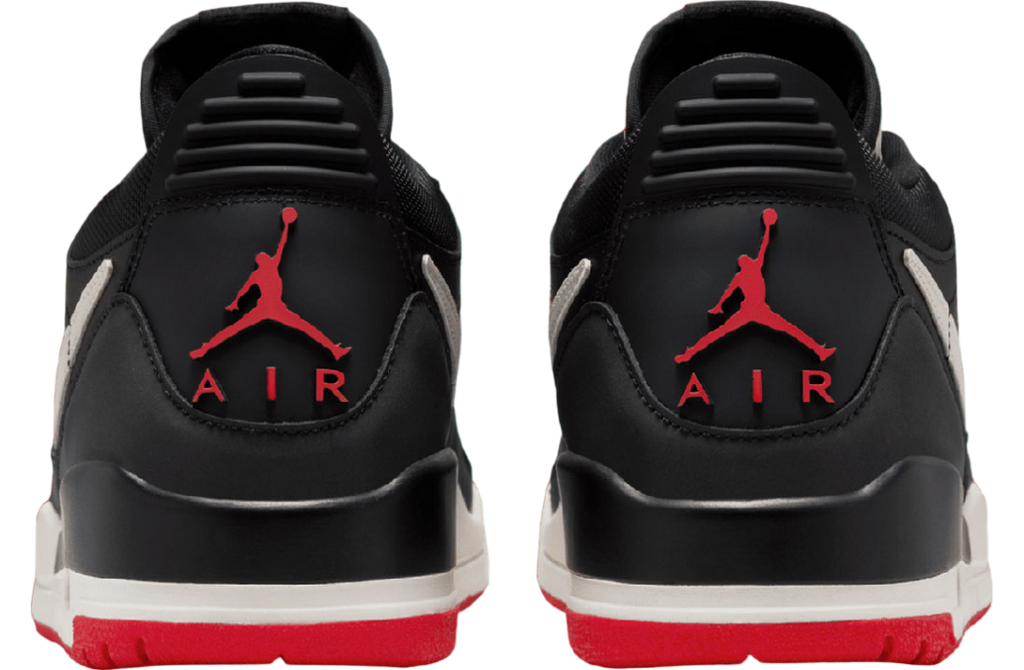 Jordan Legacy 312 Low Black / University Red - Image 5