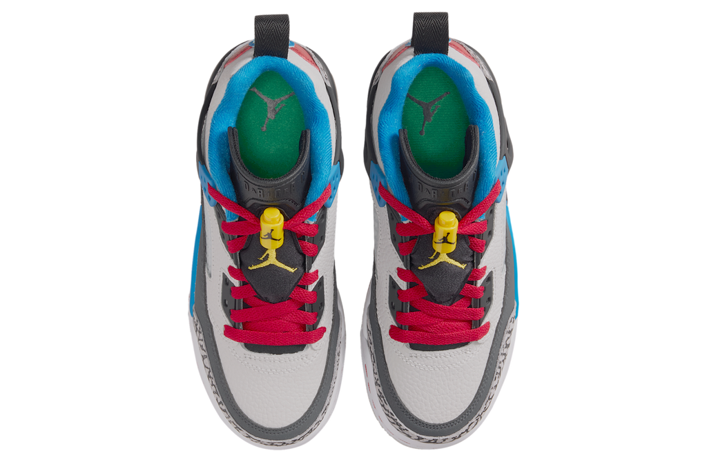 Jordan Spizike Low SE GS Neutral Grey / Surf Blue - Image 4