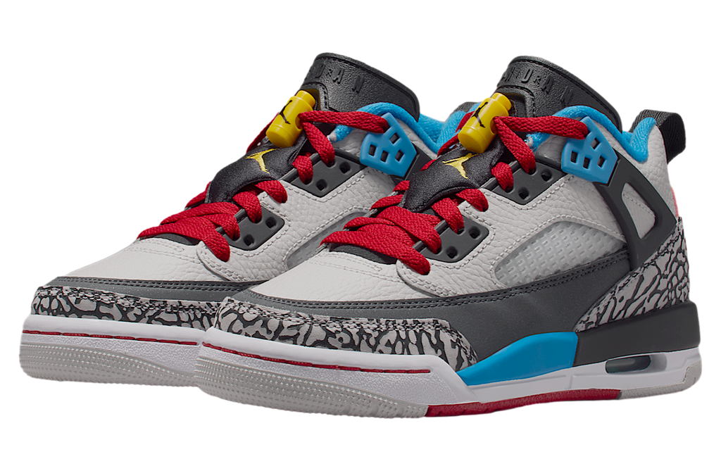 Jordan Spizike Low SE GS Neutral Grey / Surf Blue - Image 5