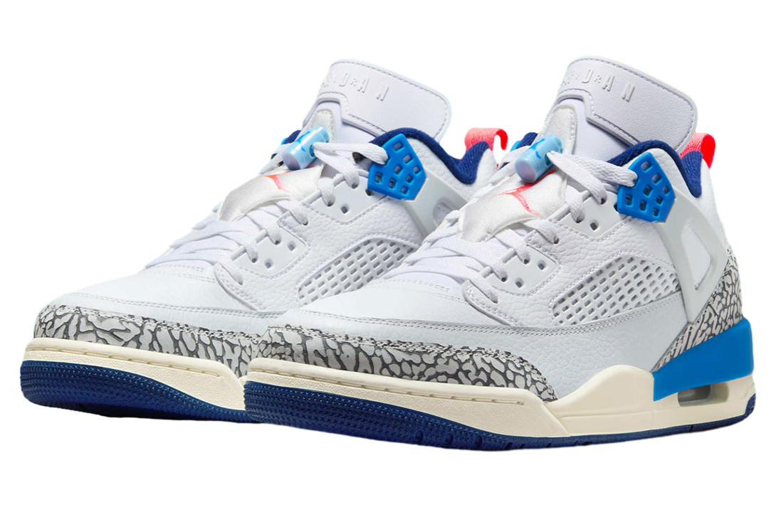 Jordan Spizike Low White / Blue Void / Hot Lava - Image 2