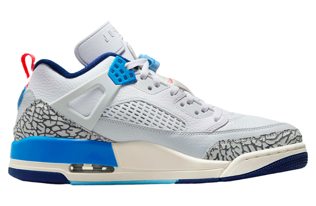 Jordan Spizike Low White / Blue Void / Hot Lava - Image 3