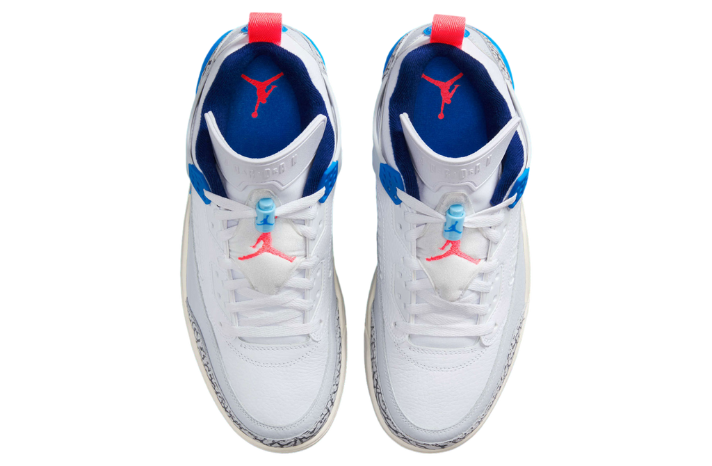 Jordan Spizike Low White / Blue Void / Hot Lava - Image 4