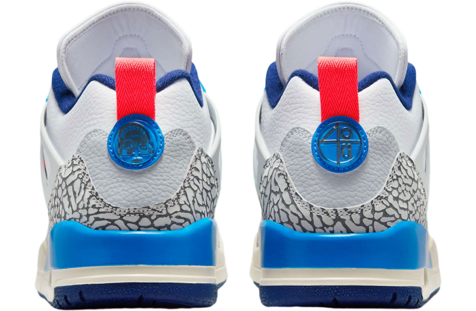Jordan Spizike Low White / Blue Void / Hot Lava - Image 5