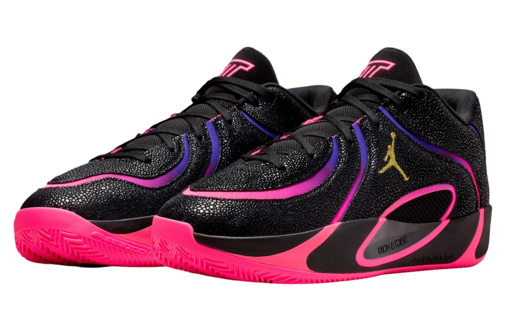 Jordan Tatum 4 Black / Fierce Purple - Image 2