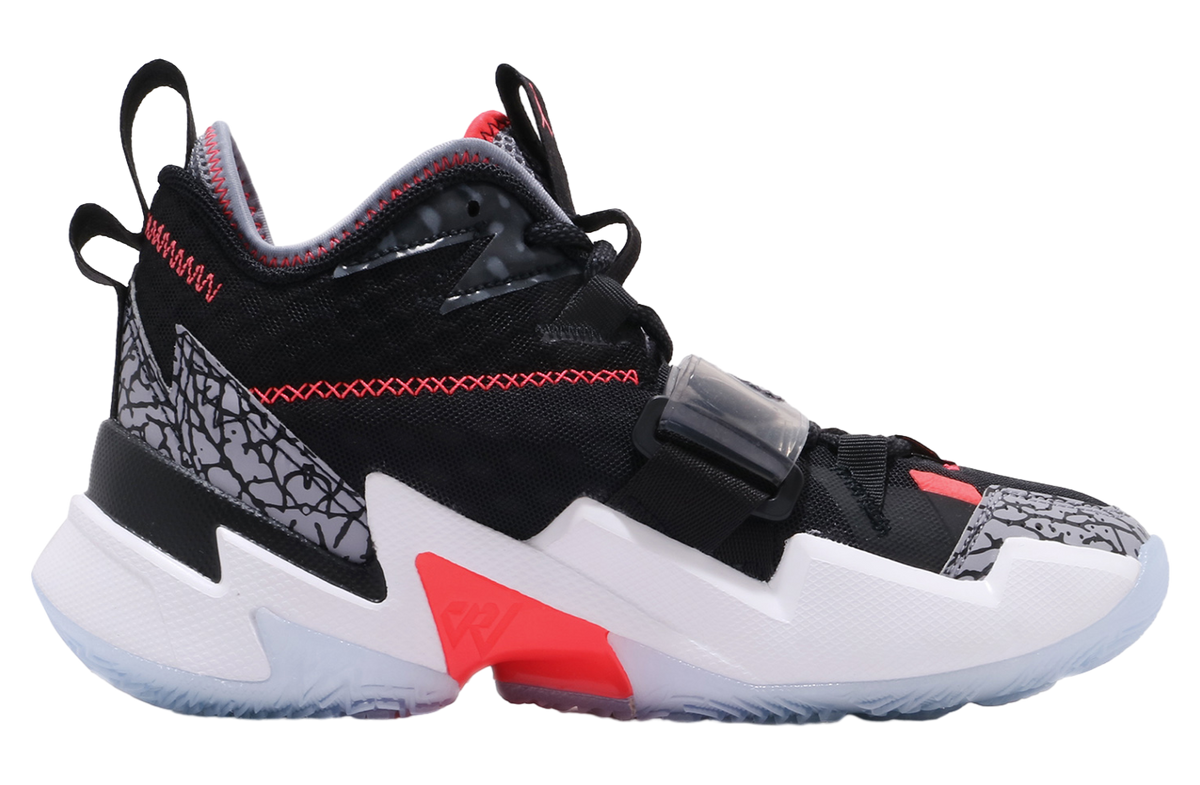 Jordan Why Not Zer0.3 GS Black / Bright Crimson - Image 2