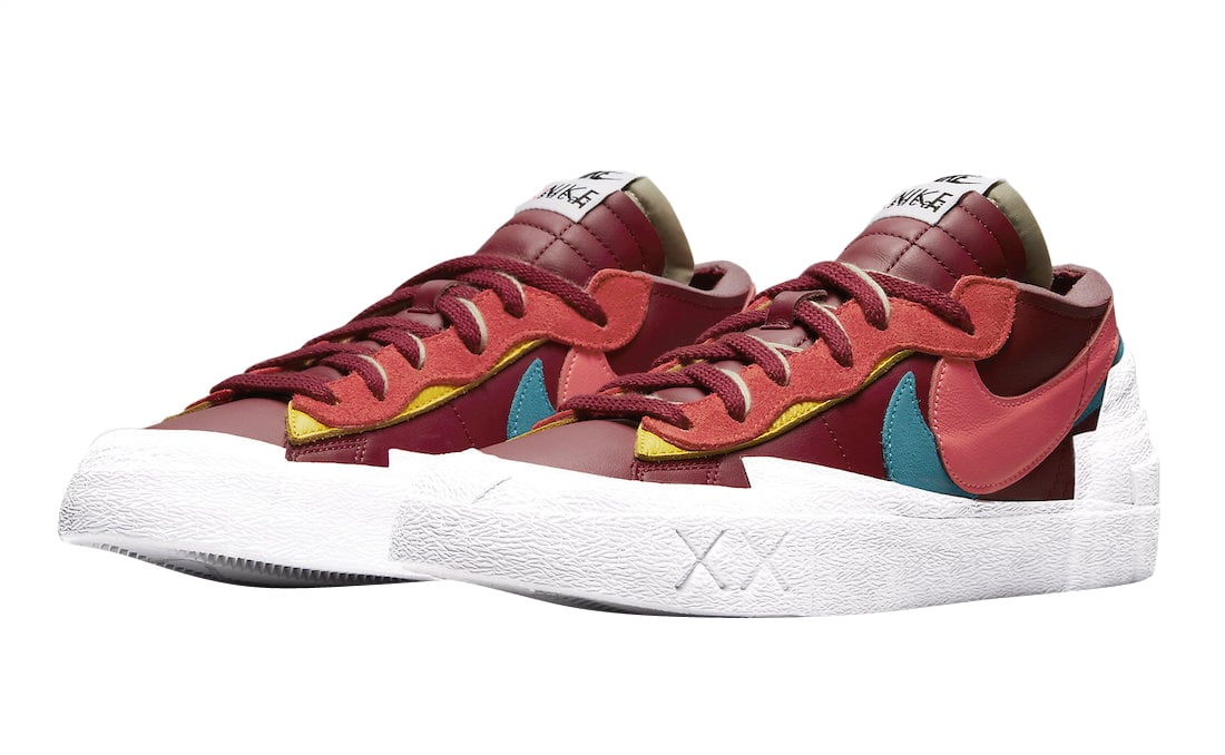 KAWS x sacai x Nike Blazer Low Team Red - Image 2