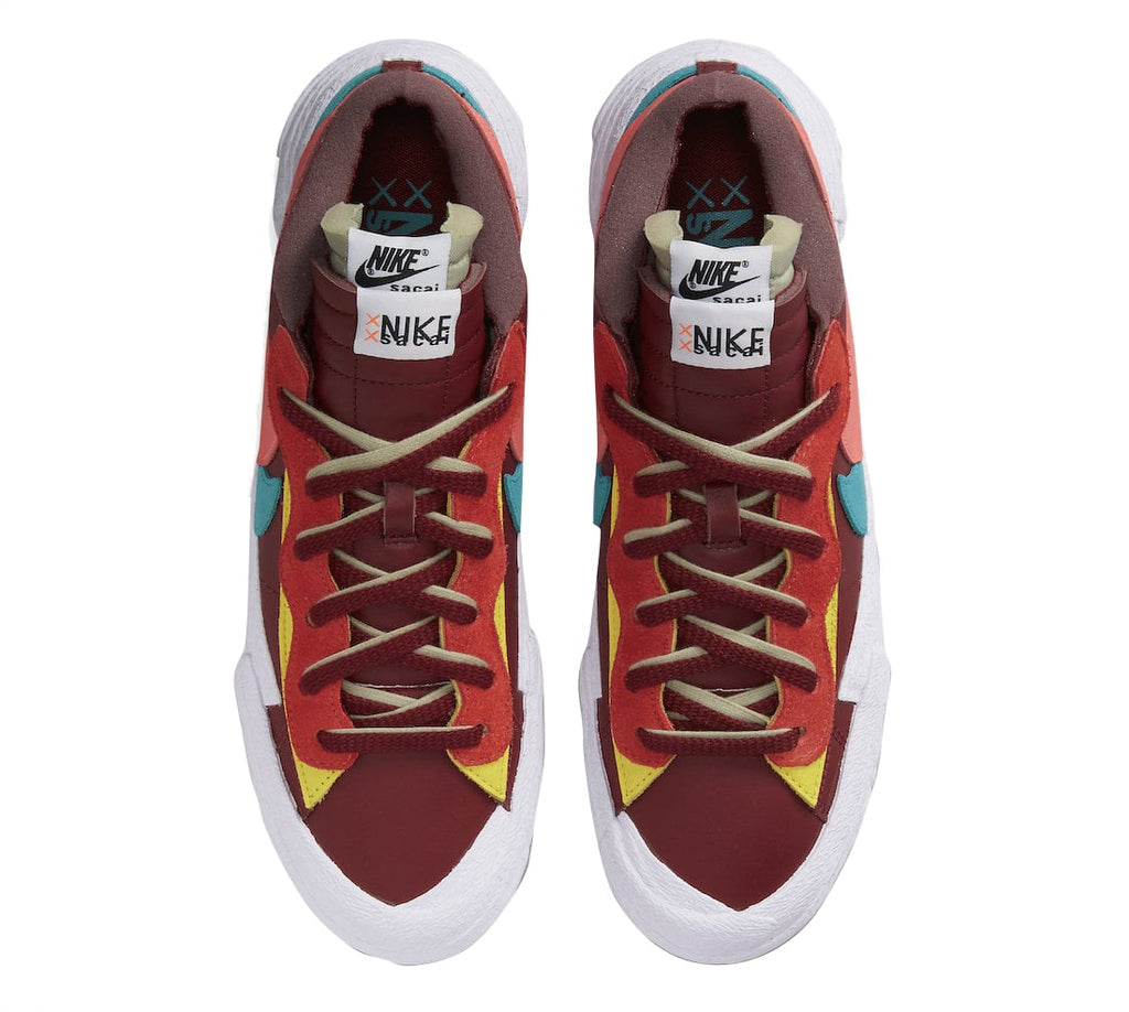 KAWS x sacai x Nike Blazer Low Team Red - Image 4