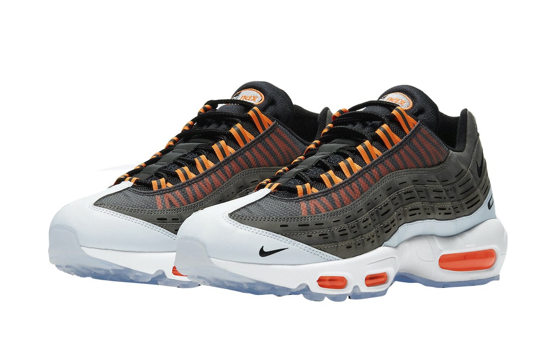 Kim Jones x Nike Air Max 95 Black Total Orange - Image 2