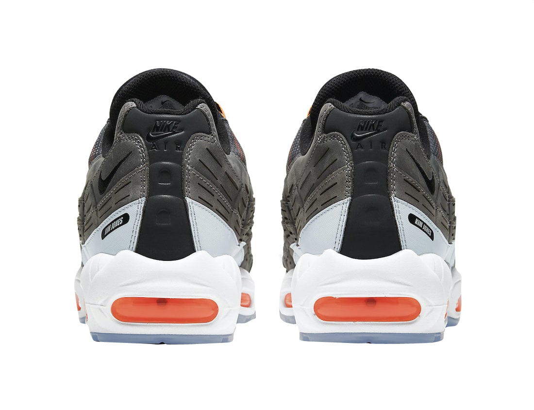 Kim Jones x Nike Air Max 95 Black Total Orange - Image 5