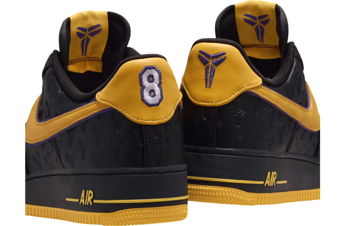 Kobe Bryant x Nike Air Force 1 Low Black / Varsity Maize - Image 8