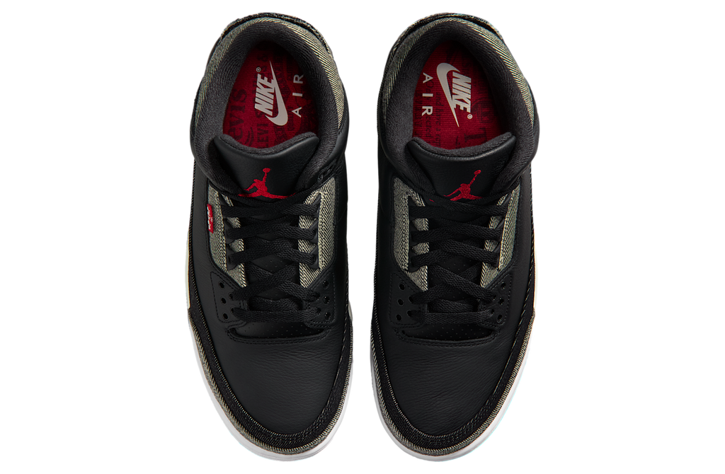 Levi’s x Air Jordan 3 Denim / Gym Red - Image 4