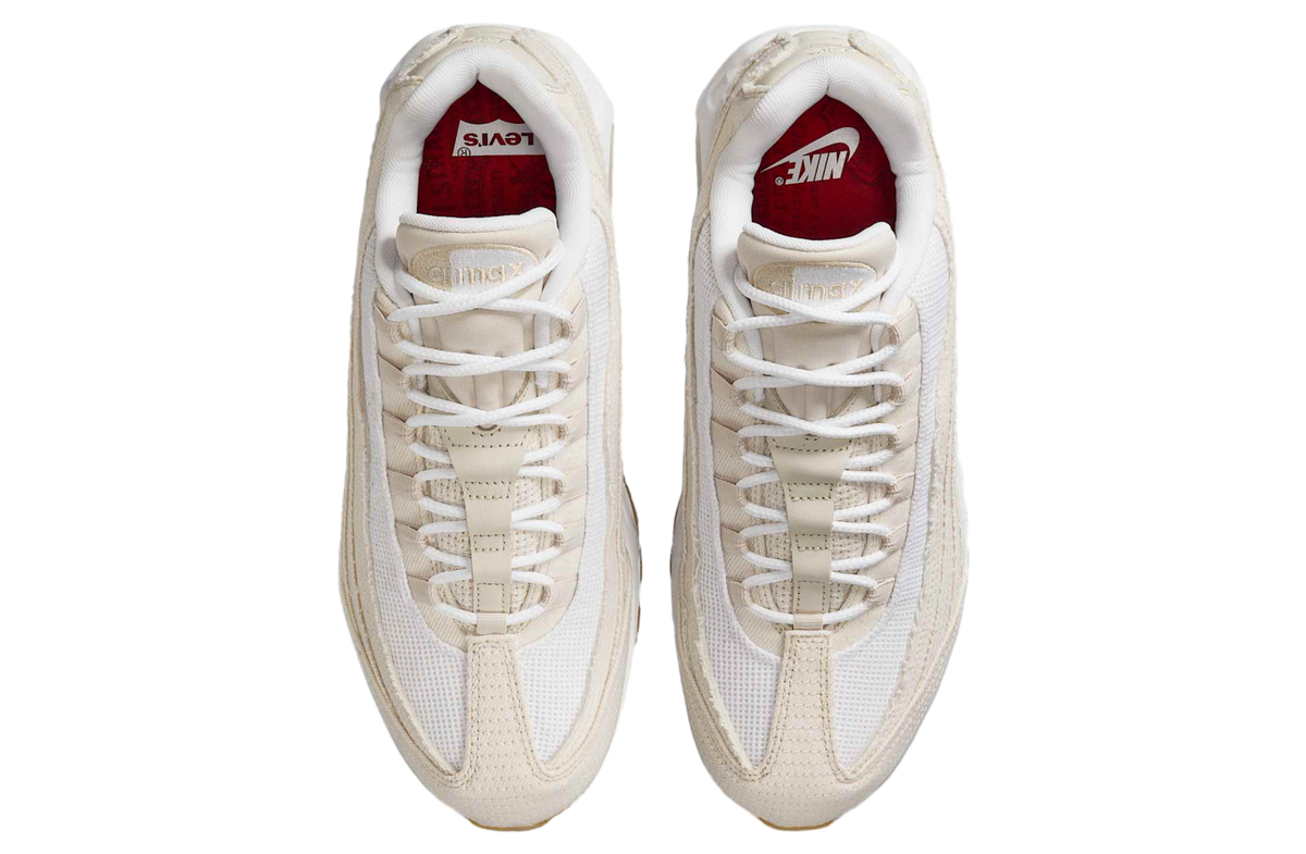 Levis x Nike Air Max 95 White / Ecru - Image 4