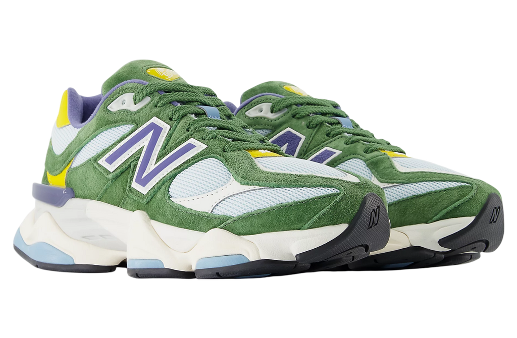 Mens New Balance 9060 Dark Alpine Green / Frosted Glass - Image 4