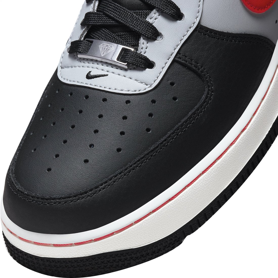 NBA x Nike Air Force 1 Low 75th Anniversary Black Grey - Image 7