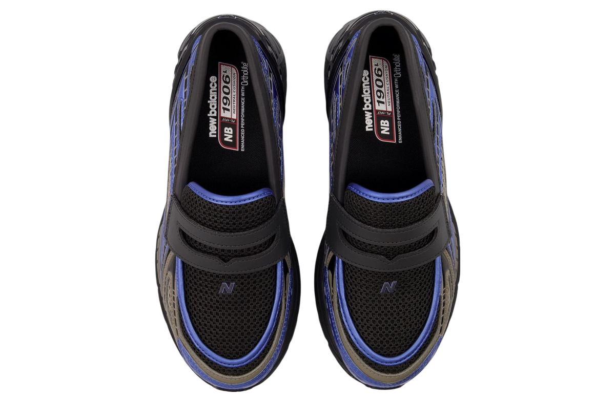 New Balance 1906 Loafer Black/Metallic Blue - Image 4