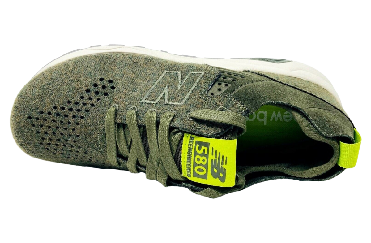 New Balance 580 Re-Engineered Wool Olive - Image 4