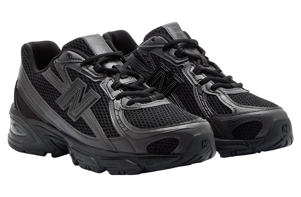 New Balance 740 Black / Black Cement - Image 4