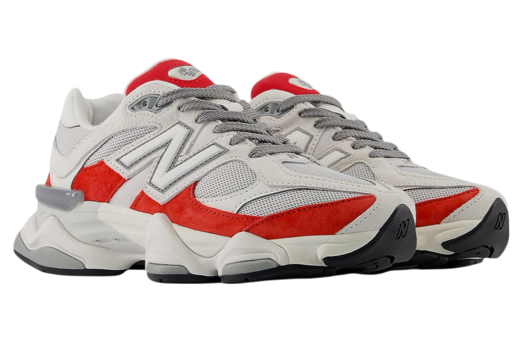 New Balance 9060 White / Red - Image 2