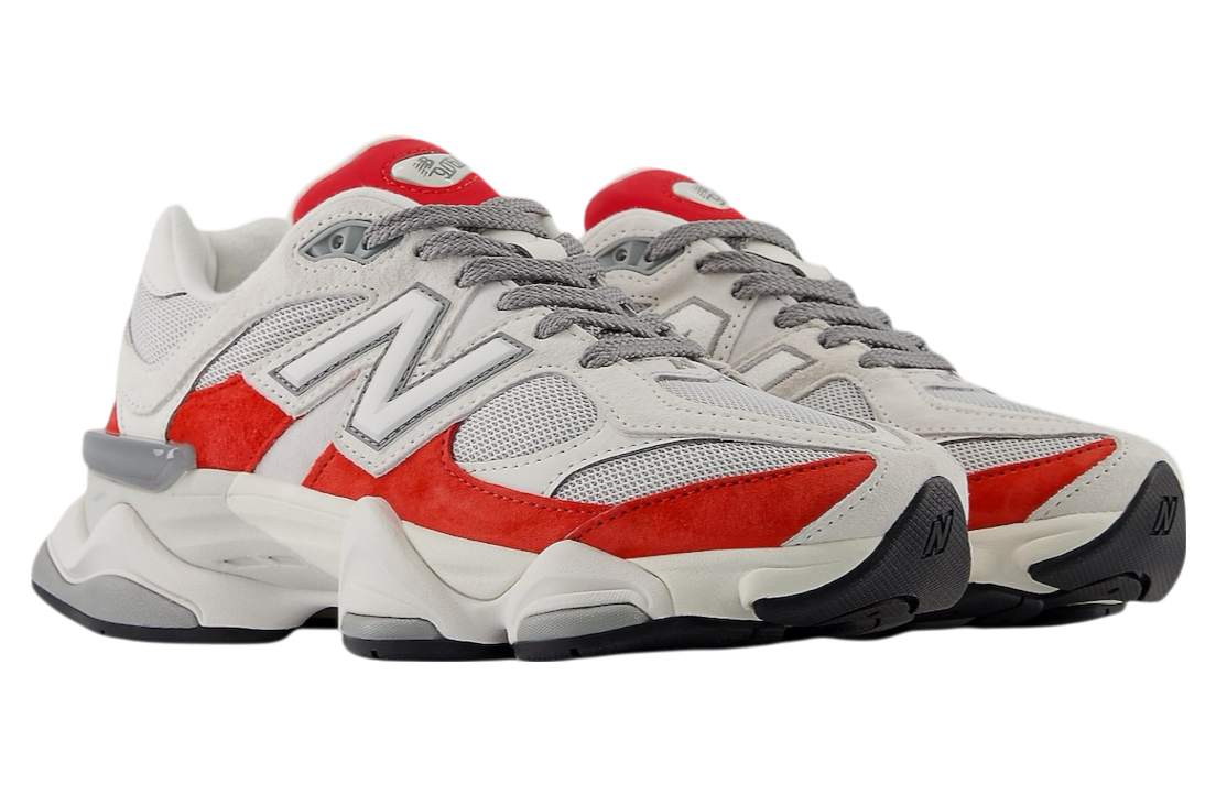 New Balance 9060 White / Red - Image 2