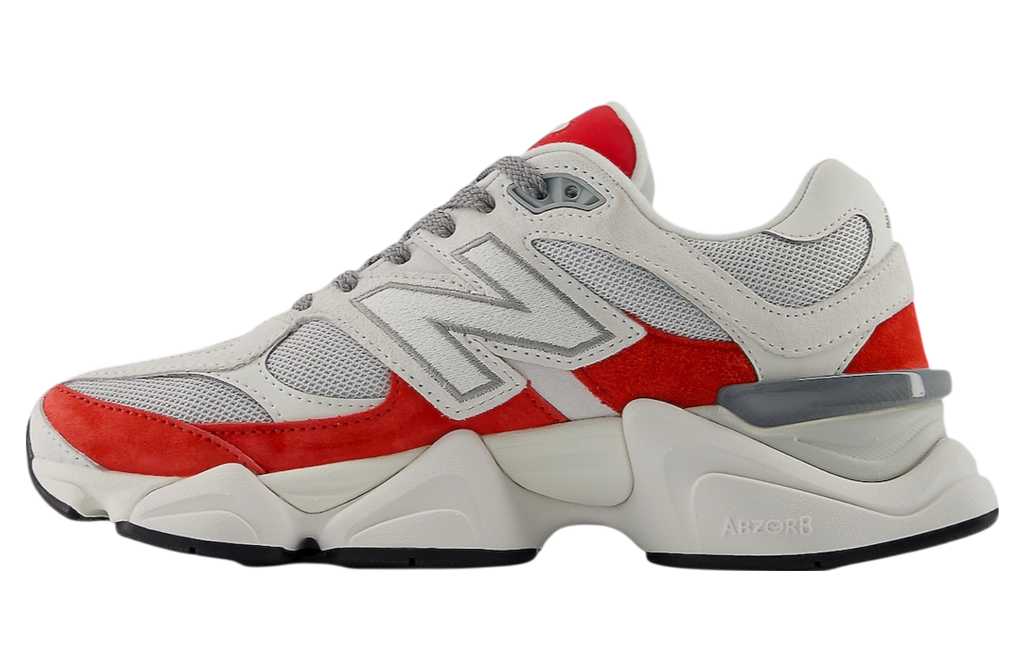 New Balance 9060 White / Red - Image 3