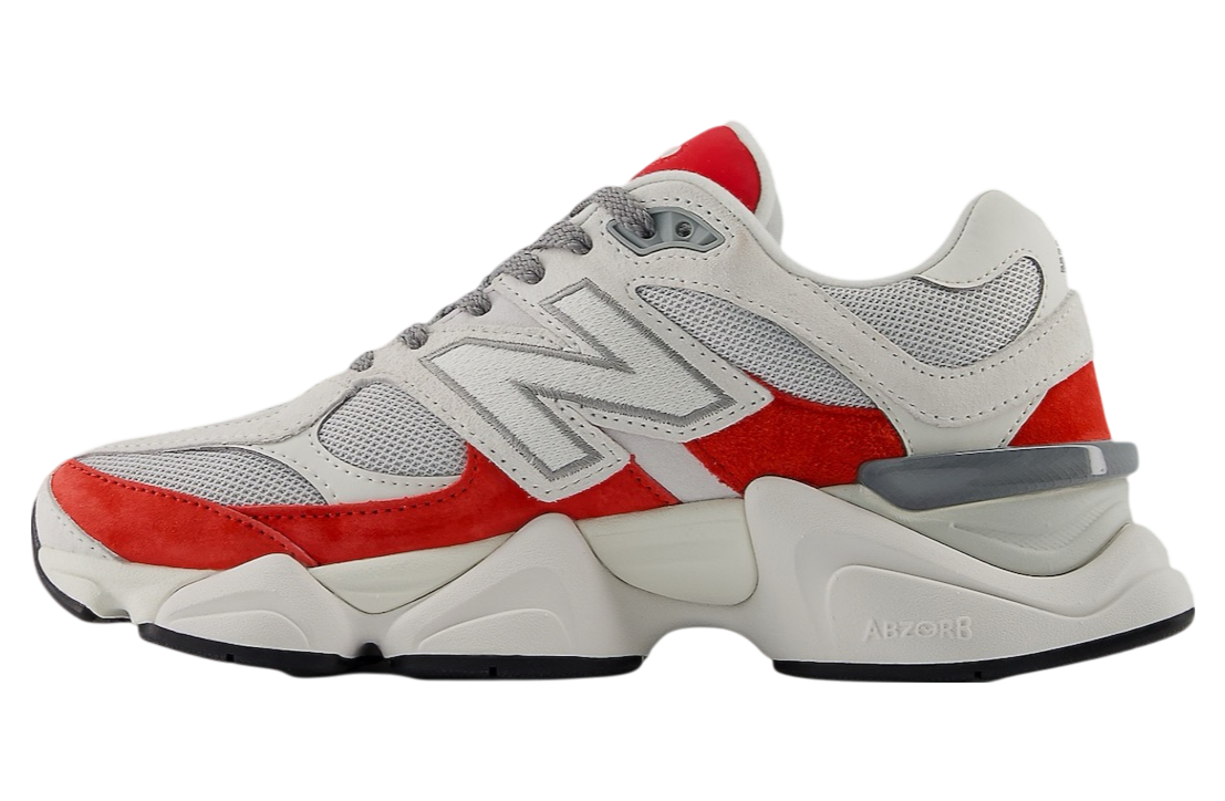 New Balance 9060 White / Red - Image 3