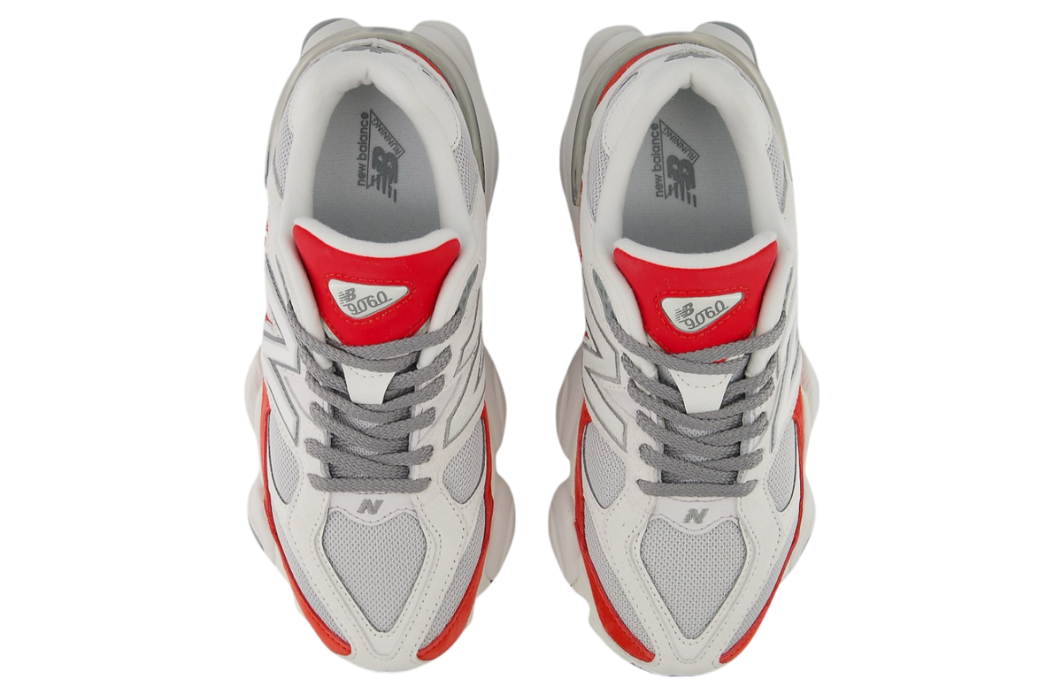 New Balance 9060 White / Red - Image 4