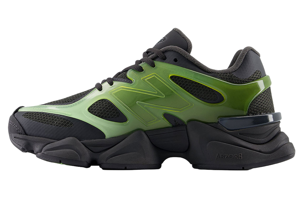 New Balance 9060 X Black / Green - Image 3