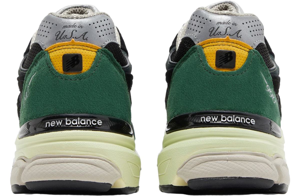 New Balance 990v3 Made In Usa Black Green - Image 4