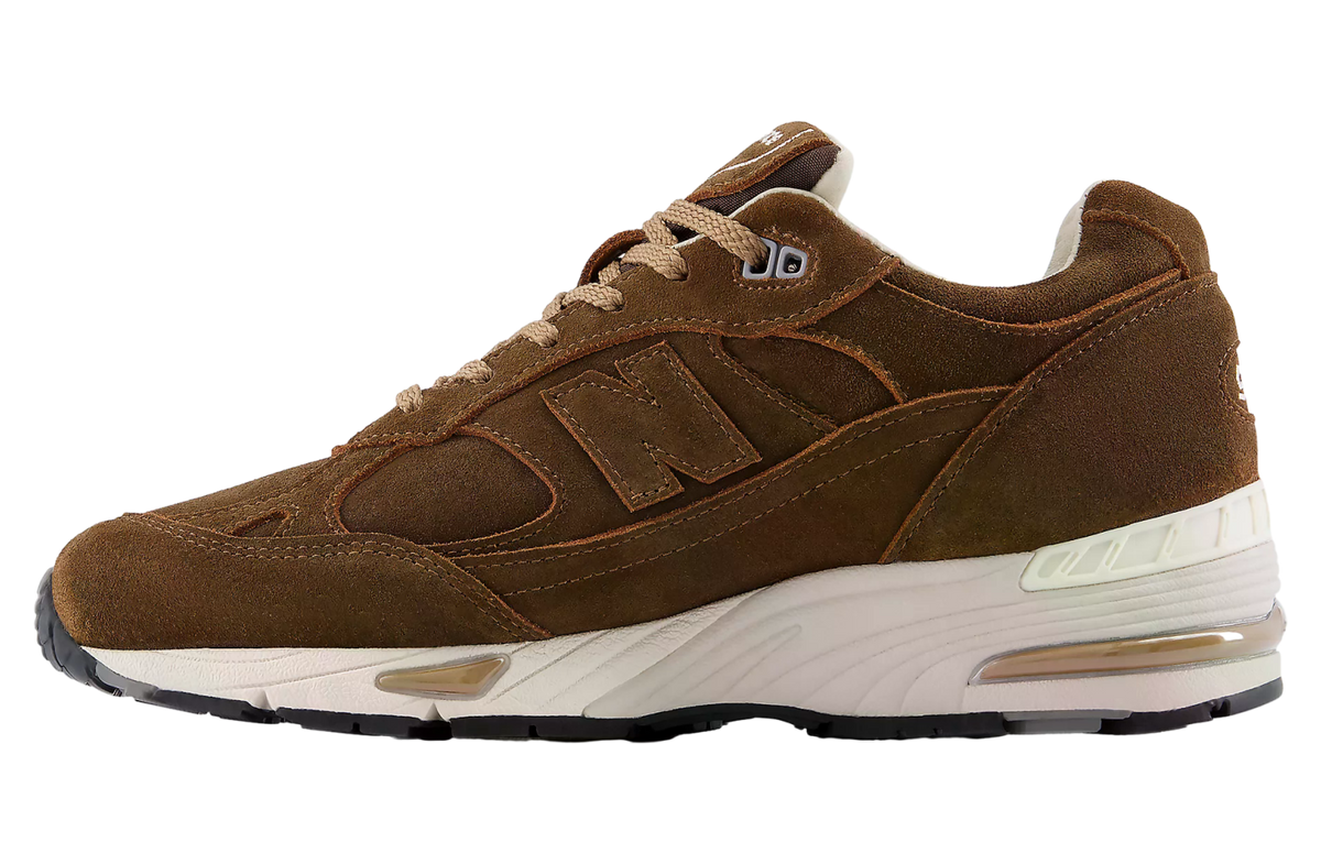 New Balance Made In Uk 991v1 Luxe Suede Cocoa / Castle Wall - Image 2