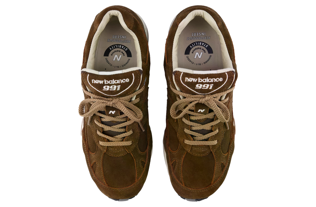 New Balance Made In Uk 991v1 Luxe Suede Cocoa / Castle Wall - Image 3