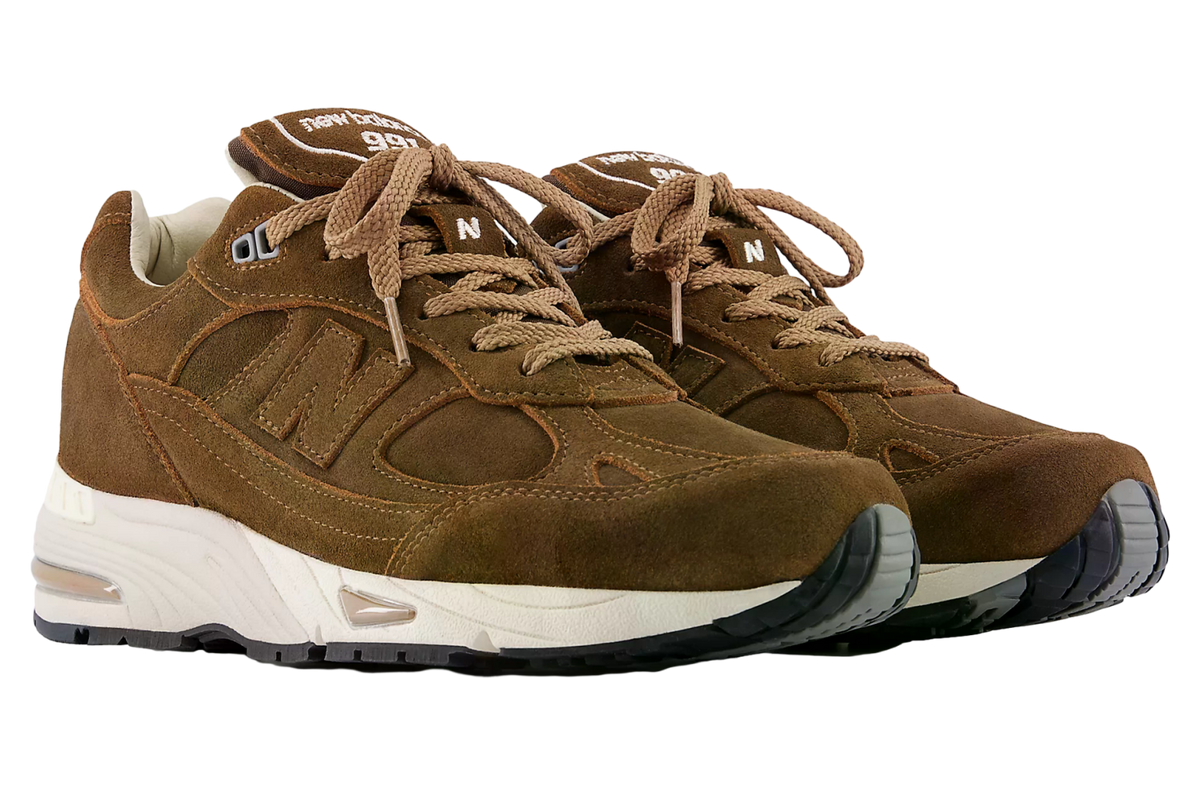 New Balance Made In Uk 991v1 Luxe Suede Cocoa / Castle Wall - Image 4