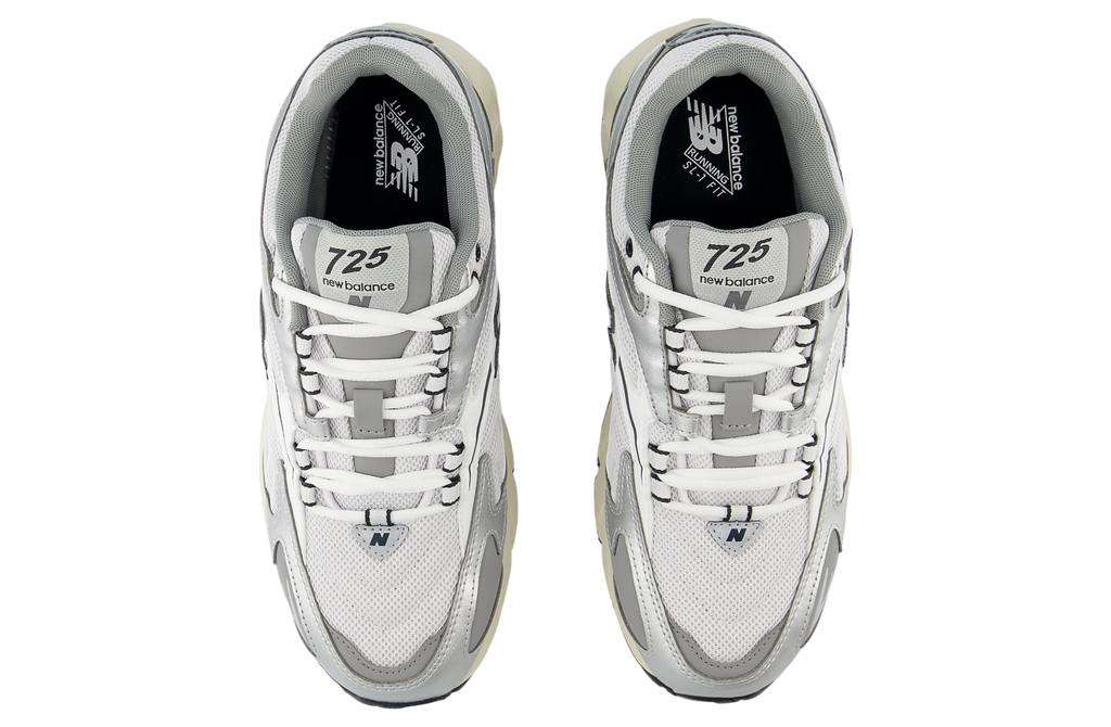 New Balance Ml725v1 White / Metallic Silver - Image 3