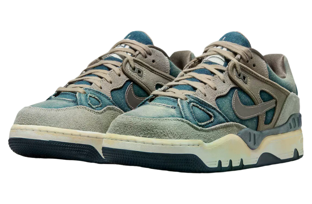 Nigo x Levis x Nike Air Force 3 Low Olive Grey / Summit White - Image 2