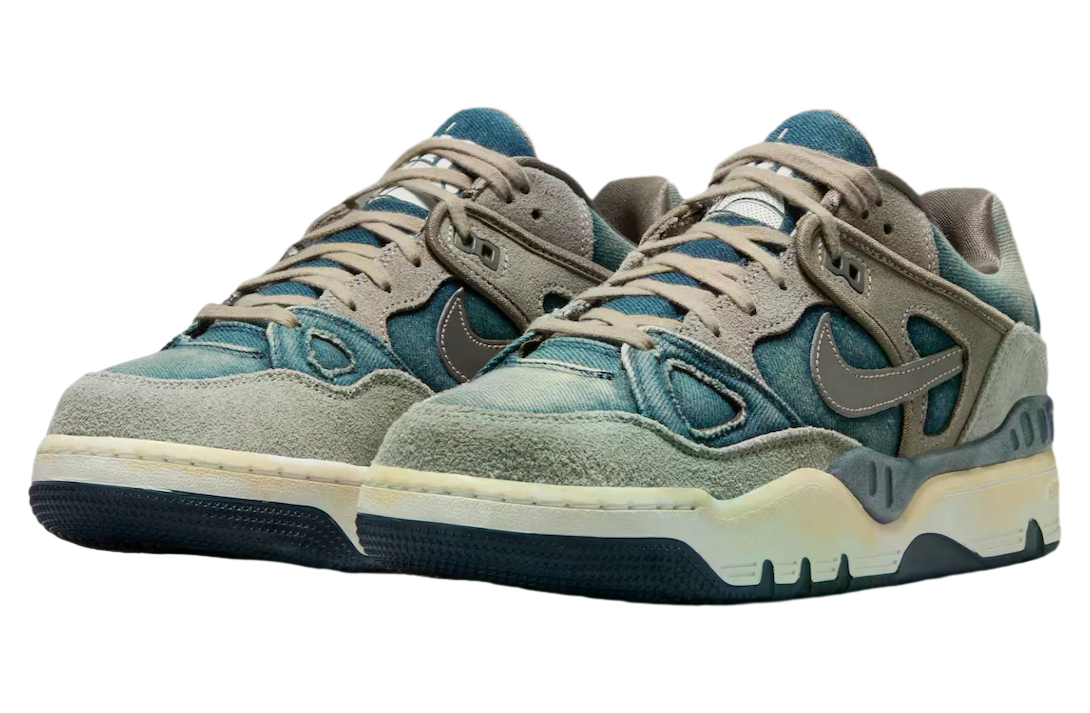 Nigo x Levis x Nike Air Force 3 Low Olive Grey / Summit White - Image 2