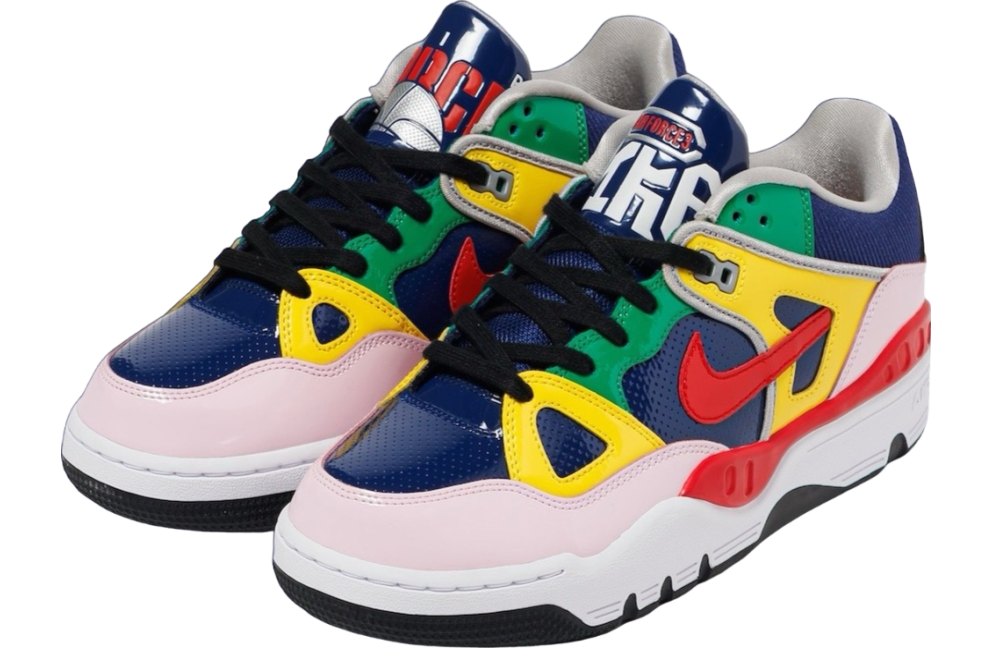 Nigo x Nike Air Force 3 Low Blue Void / Tour Yellow - Image 2