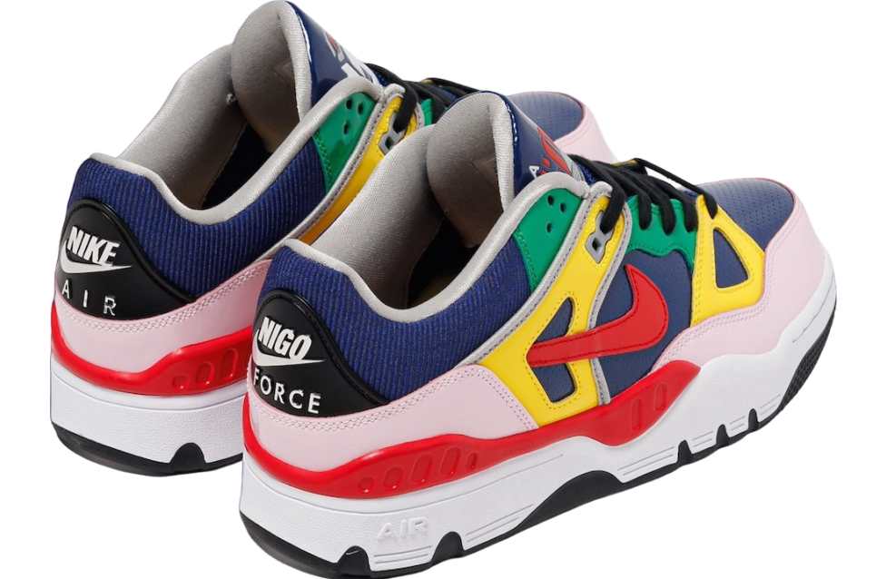 Nigo x Nike Air Force 3 Low Blue Void / Tour Yellow - Image 3