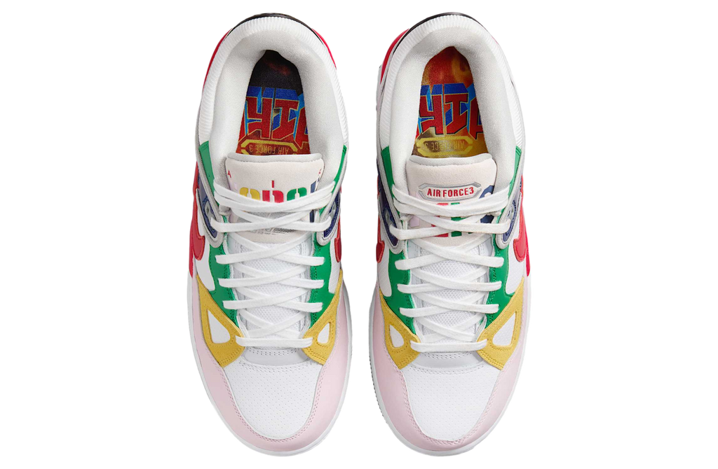 Nigo x Nike Air Force 3 Low White / University Red - Image 4