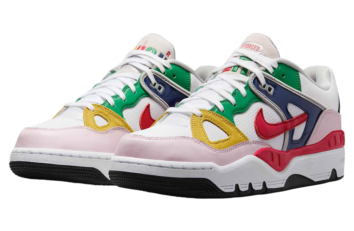 Nigo x Nike Air Force 3 Low White / University Red - Image 6
