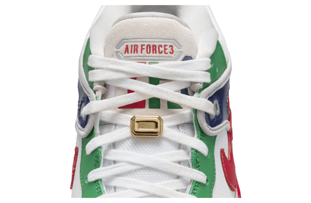 Nigo x Nike Air Force 3 Low White / University Red - Image 11