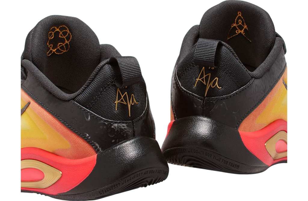 Nike A'One All Star Black / Metallic Gold - Image 6