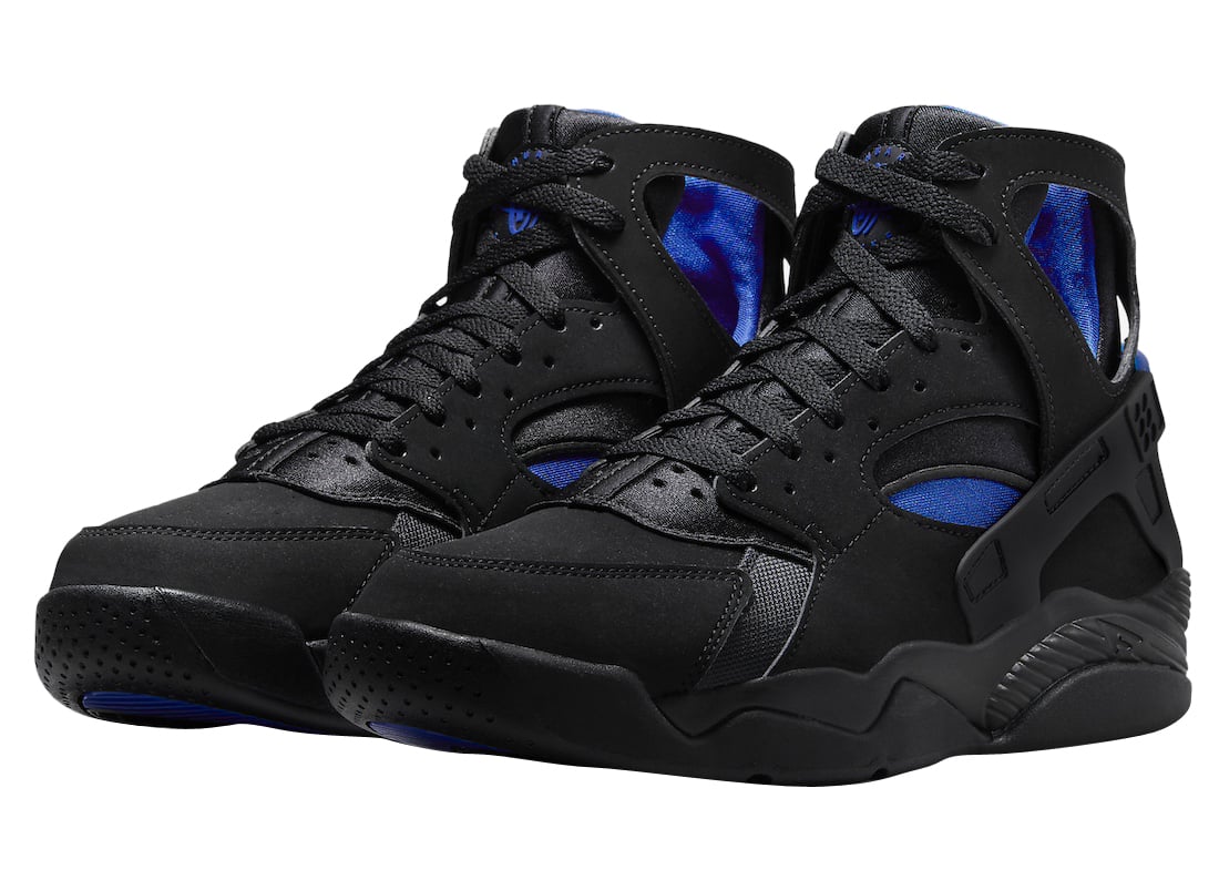 Nike Air Flight Huarache Black Lyon Blue - Image 2