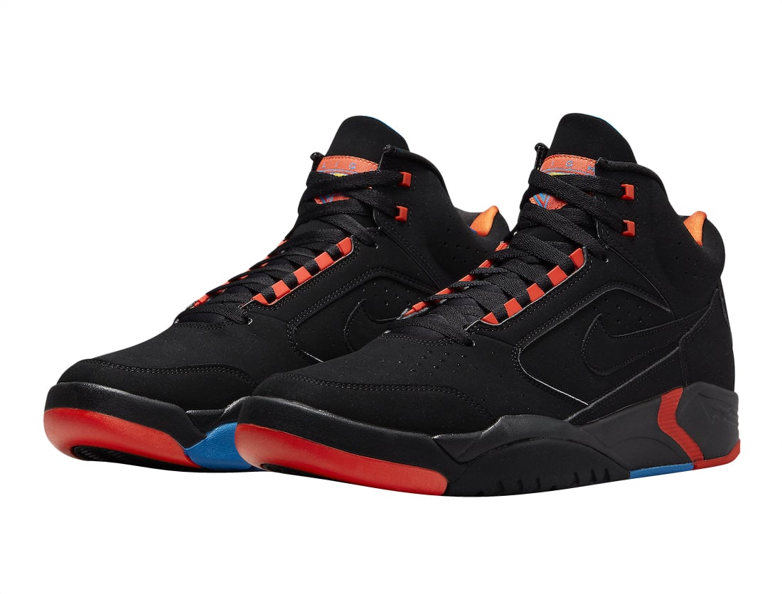 Nike Air Flight Lite Mid Black Team Orange - Image 2