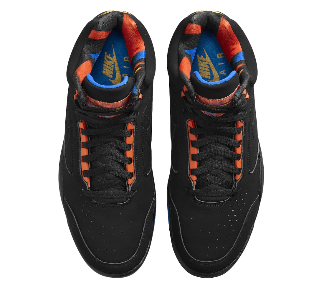 Nike Air Flight Lite Mid Black Team Orange - Image 4