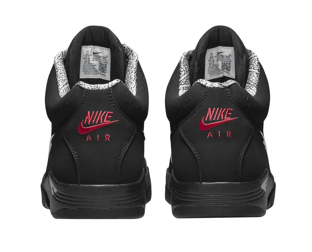 Nike Air Flight Lite Mid Black White Varsity Red - Image 5