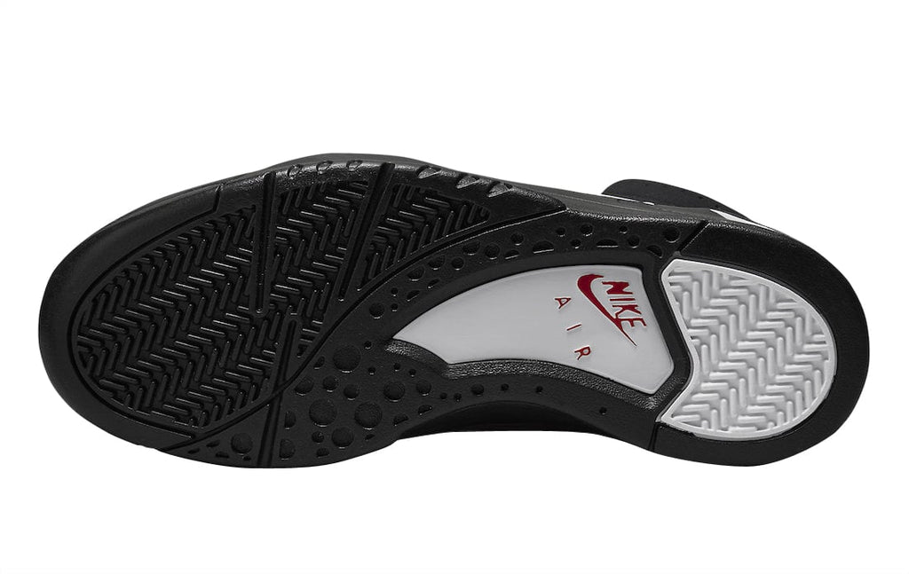 Nike Air Flight Lite Mid Black White Varsity Red - Image 6