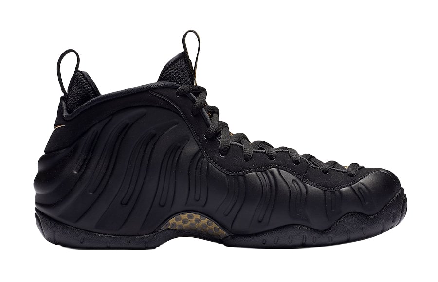 Nike Air Foamposite Pro Black Metallic Gold - Image 3