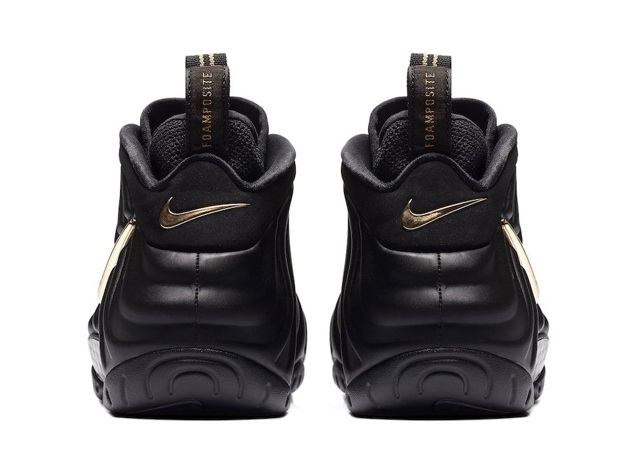Nike Air Foamposite Pro Black Metallic Gold - Image 5