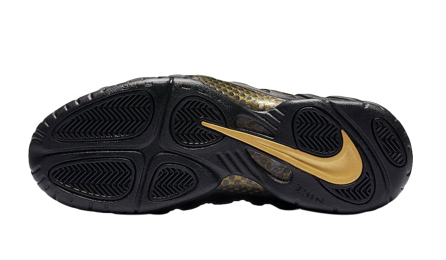 Nike Air Foamposite Pro Black Metallic Gold - Image 6