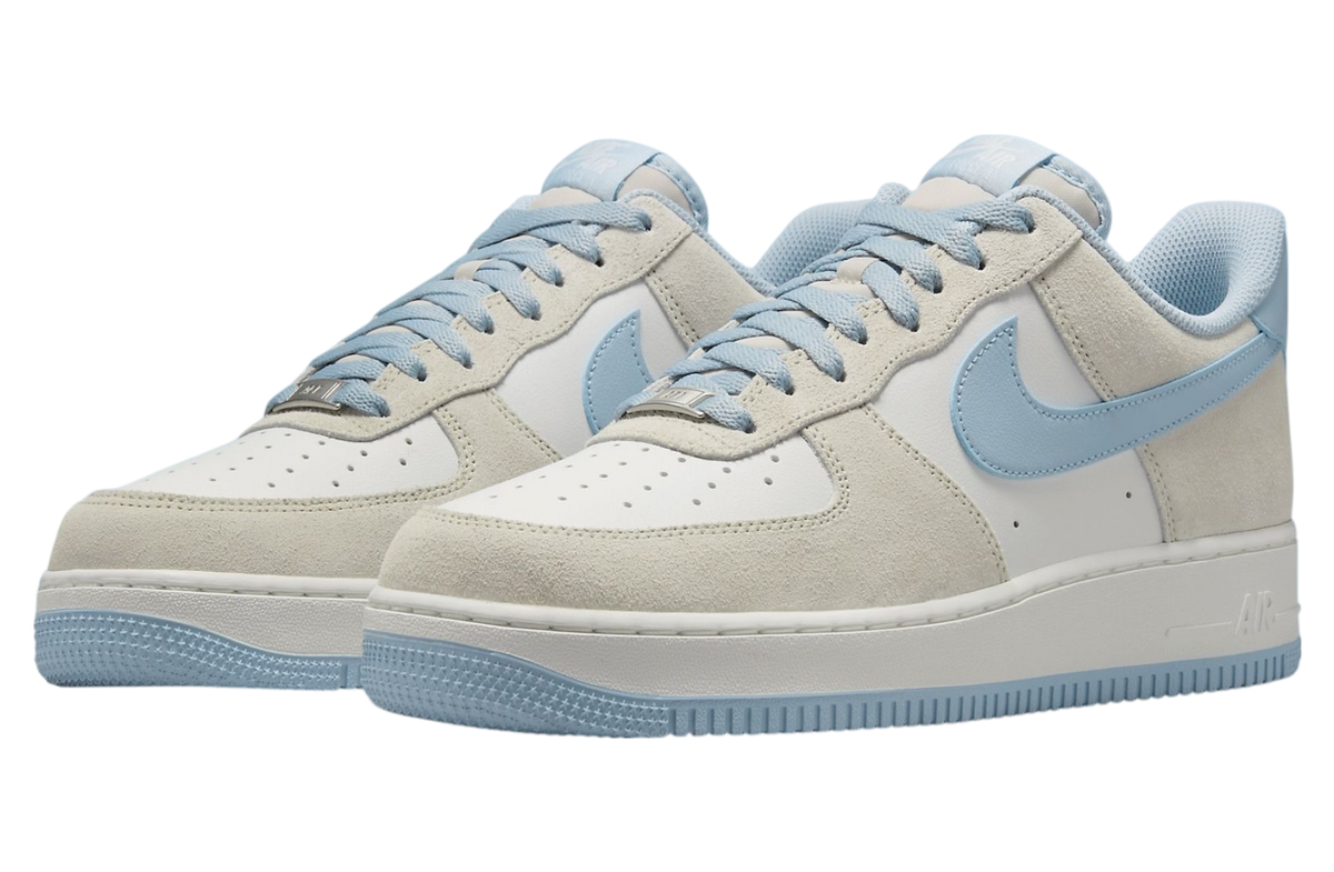 Nike Air Force 1 07 LV8 Light Bone / Light Armory Blue - Image 2