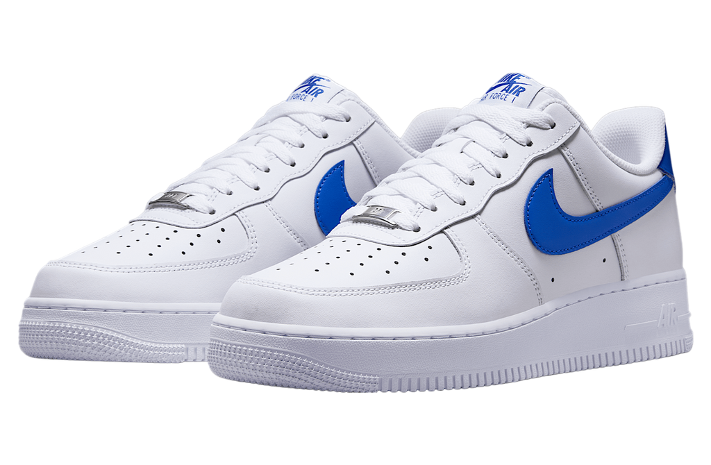 Nike Air Force 1 07 White / Hyper Royal - Image 5